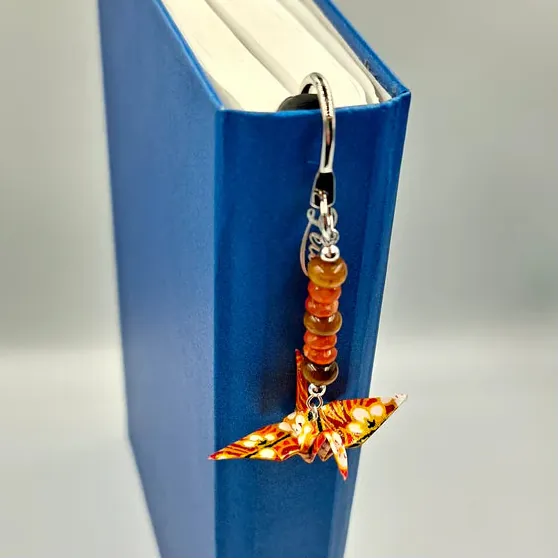 Carnelian & Tiger eye | Crane Bookmark