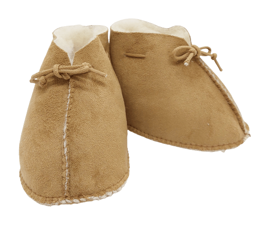 Baby Booties | Brown Velour