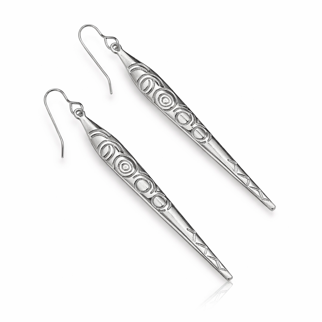 Carrowmore | Sterling Silver Drop Earrings Large