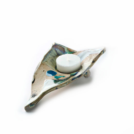 Candle Tealight Holder | Handmade Ceramics | Ripple Collection Small