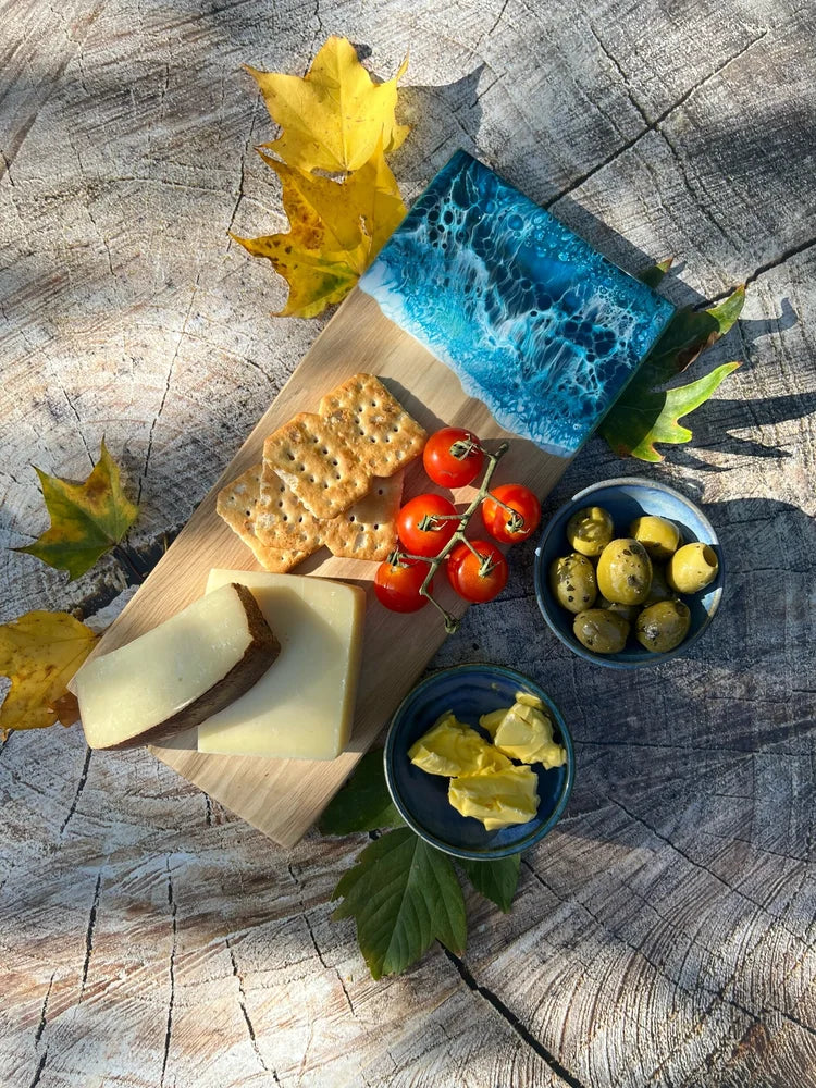 Handmade Cheese Board | Mini Irish Beech and Resin