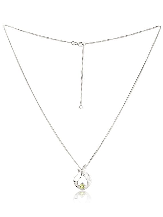 Fiona Kerr Ebb & Flow | Sterling Silver Small Peridot Pendant