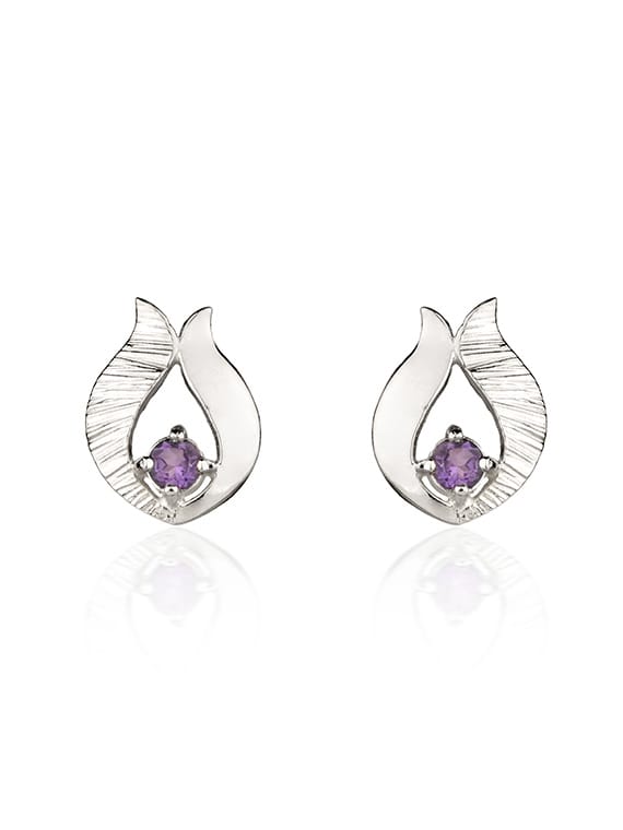 Fiona Kerr Ebb & Flow | Sterling Silver Amethyst Stud Earrings