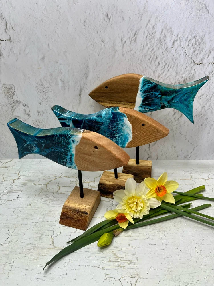 Handmade Resin Art | Free-Standing Fish
