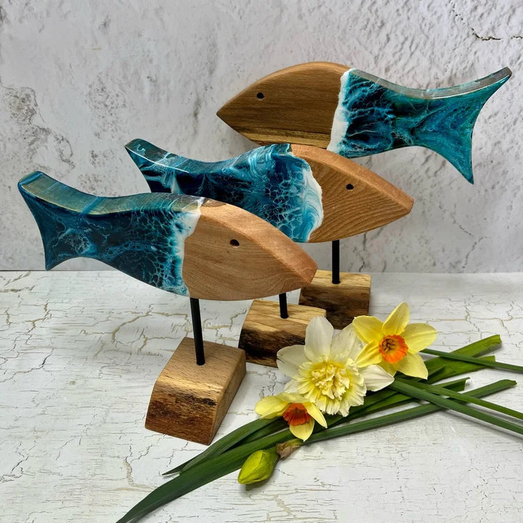 Handmade Resin Art | Free-Standing Fish