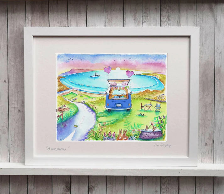 A new Journey | Framed Art Print