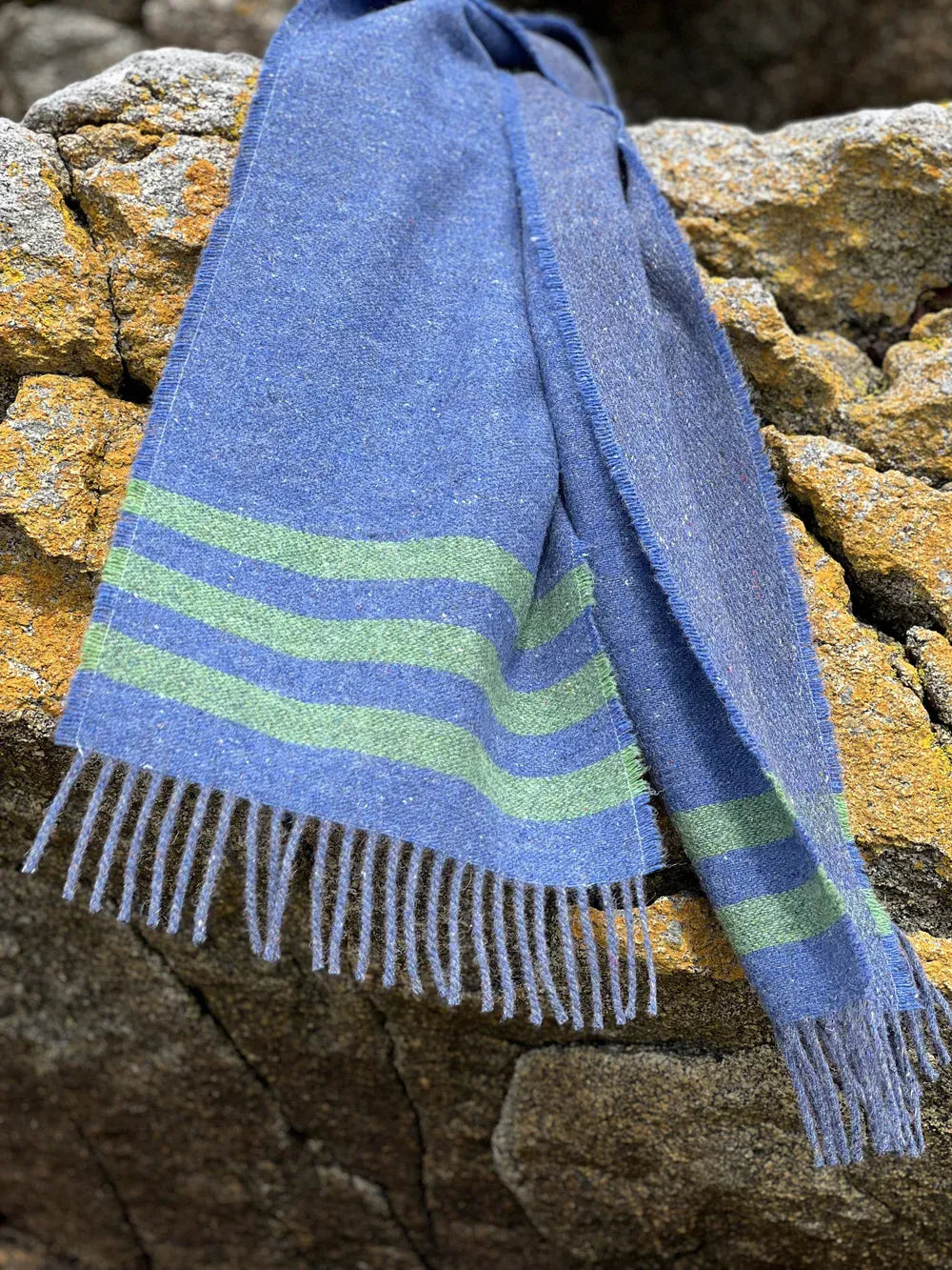 McNutt Scarves Scarf Forever Ocean Stripe Scarf | Blue & Green