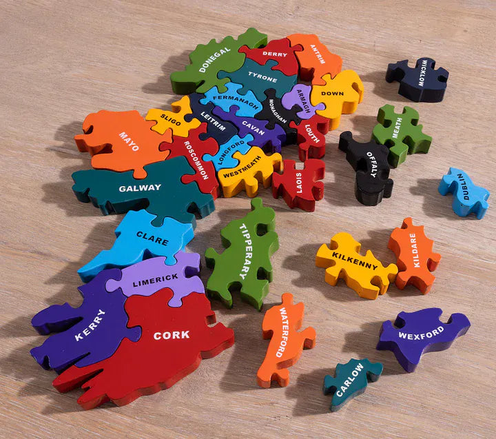 Alphabet Jigsaws Wooden Map of Ireland | Jigsaw Puzzle