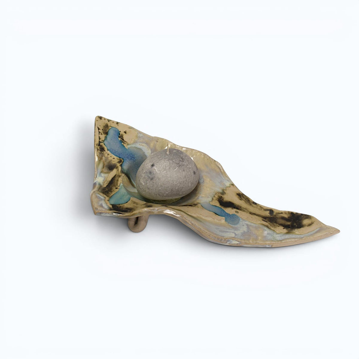 Amanda Murphy Candle Holders Handmade Ceramics | Ripple Nightlight Candle Holder Small