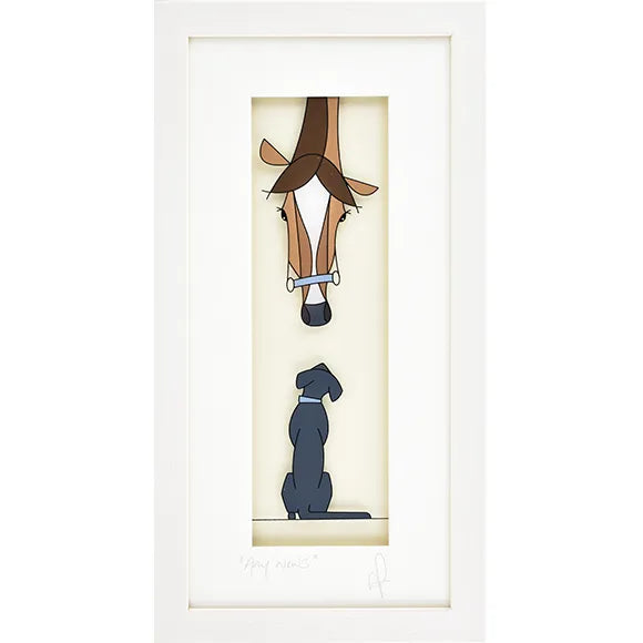 Any News? | Framed Glass Painting