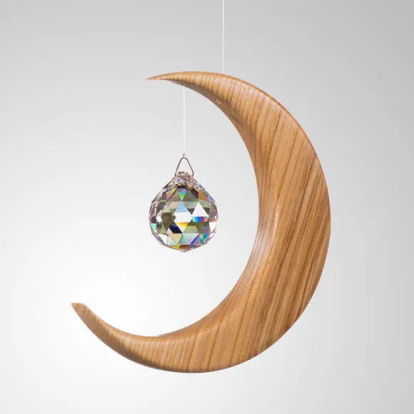 Artwood Designs Wooden Suncatcher | Medium Crescent Moon