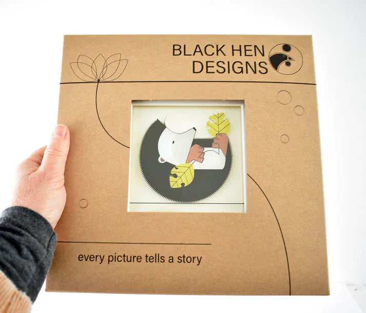 Black Hen Designs Do not disturb | Framed Glass Painting
