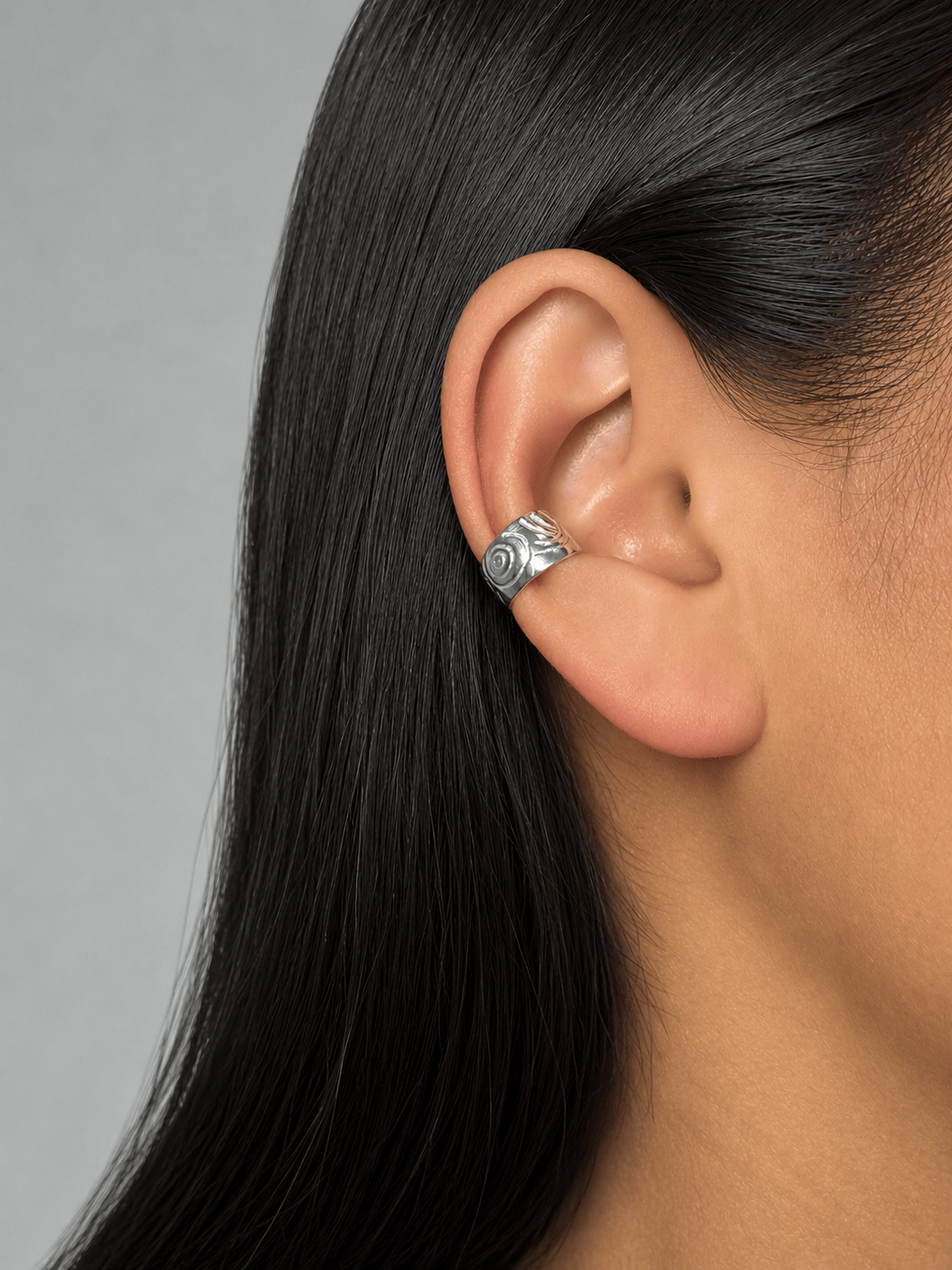 Martina Hamilton Earrings Carrowmore | Sterling Silver Earring Cuff Small