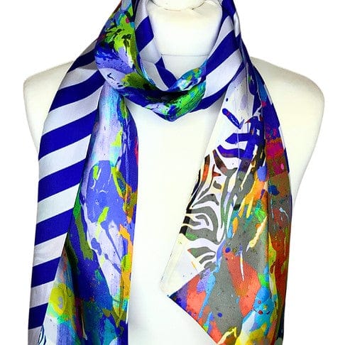Clare OConnor 100% Silk Twilly Scarf | Large Double Sided
