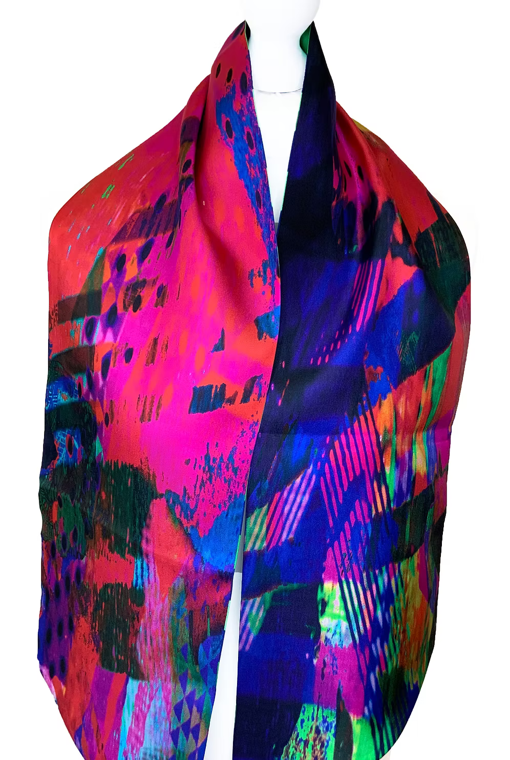 Clare OConnor 100% Silk Twilly Scarf | Large Double Sided