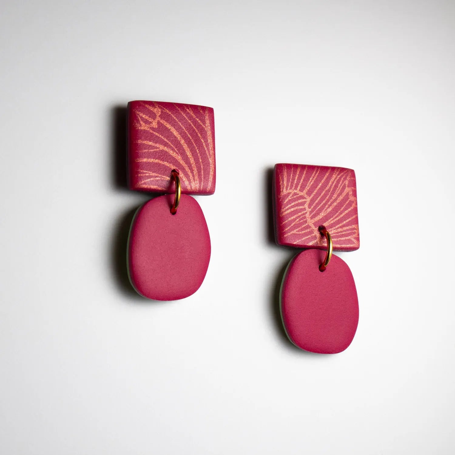 Culu Hiro Merlot Organic | Drop Earrings
