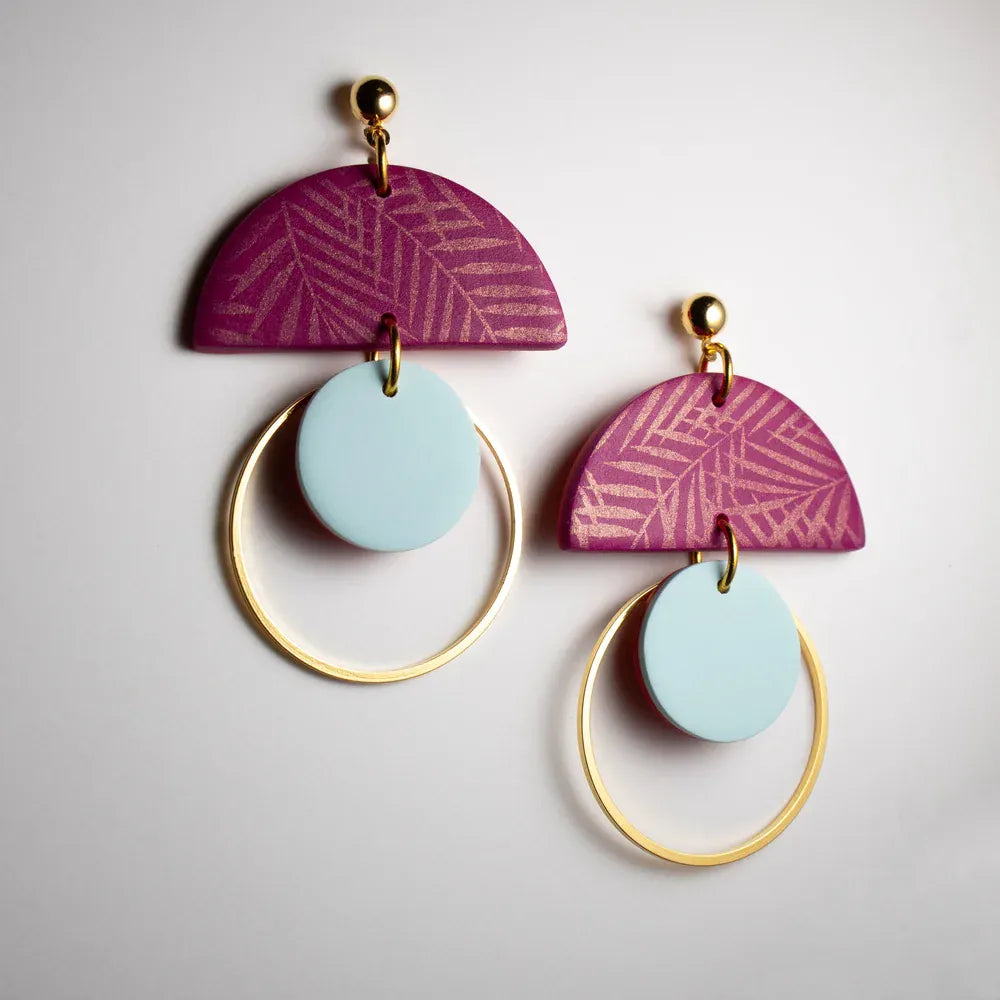 Culu Olivia Merlot/Blue | Drop Earrings