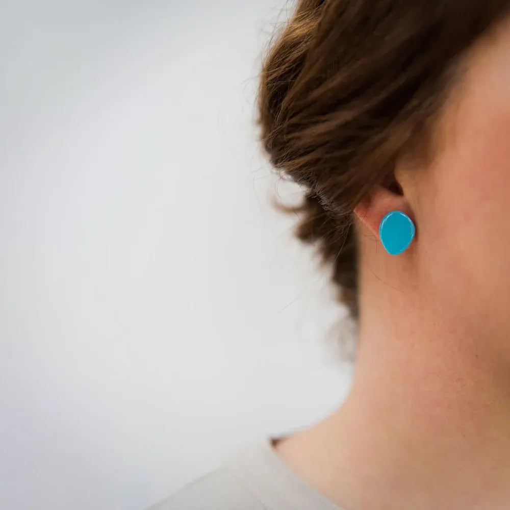 Culu Pebble Robins Egg | Stud Earrings