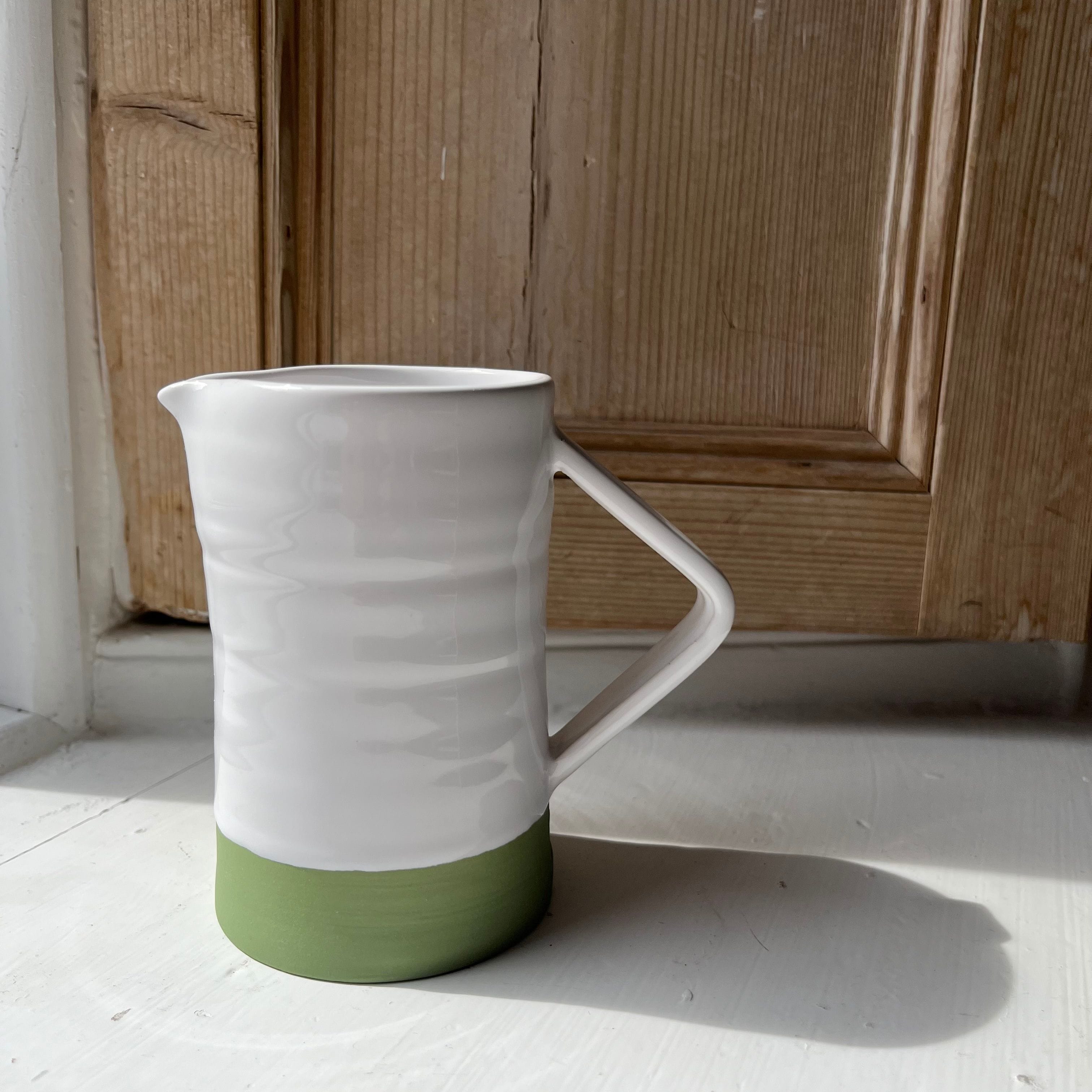 Diem Pottery Creamer Jug | Sage Green