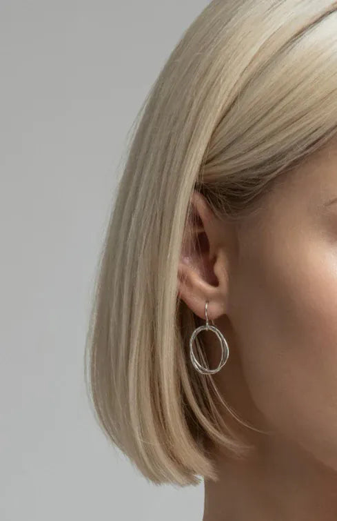 Lynsey De Burca Earrings Doorus | Sterling Silver Drop Earrings