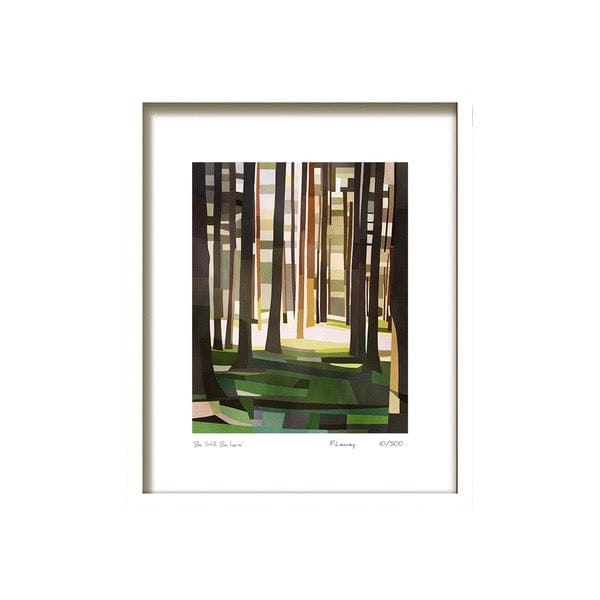 Fab Cow Be Still. Be Here | Framed Wall Print