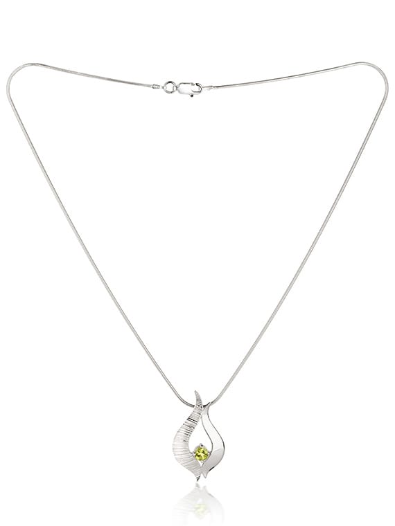 Fiona Kerr Ebb & Flow | Sterling Silver Medium Peridot Pendant