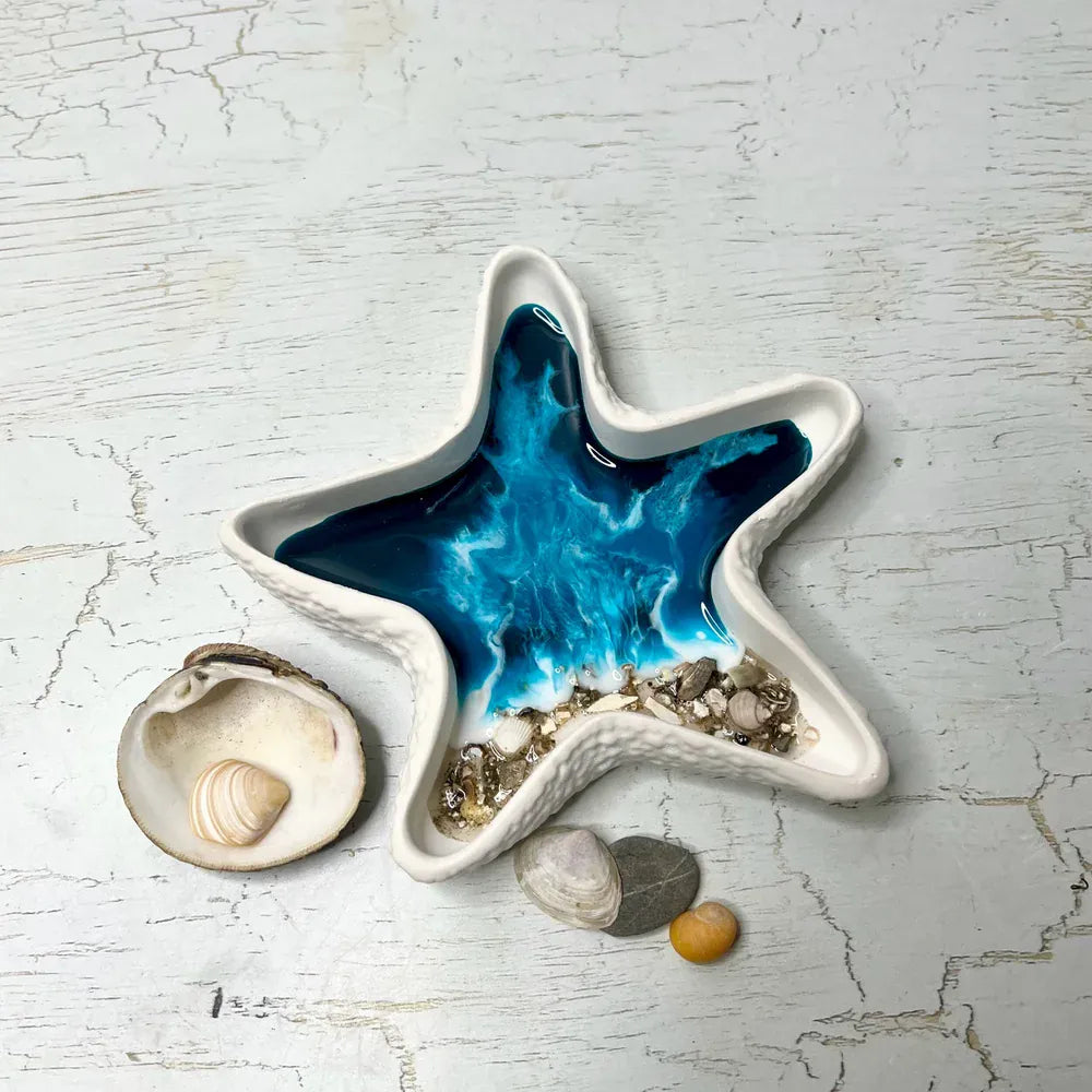 Fiona Scott Handmade Resin Art | Starfish Eco Resin Trinket Dish