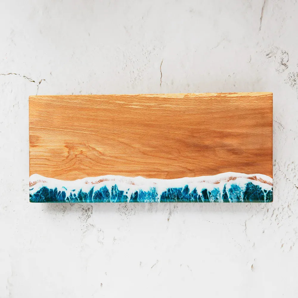 Fiona Scott Wood & Resin Cheeseboard | Small Classic Wave Rectangular