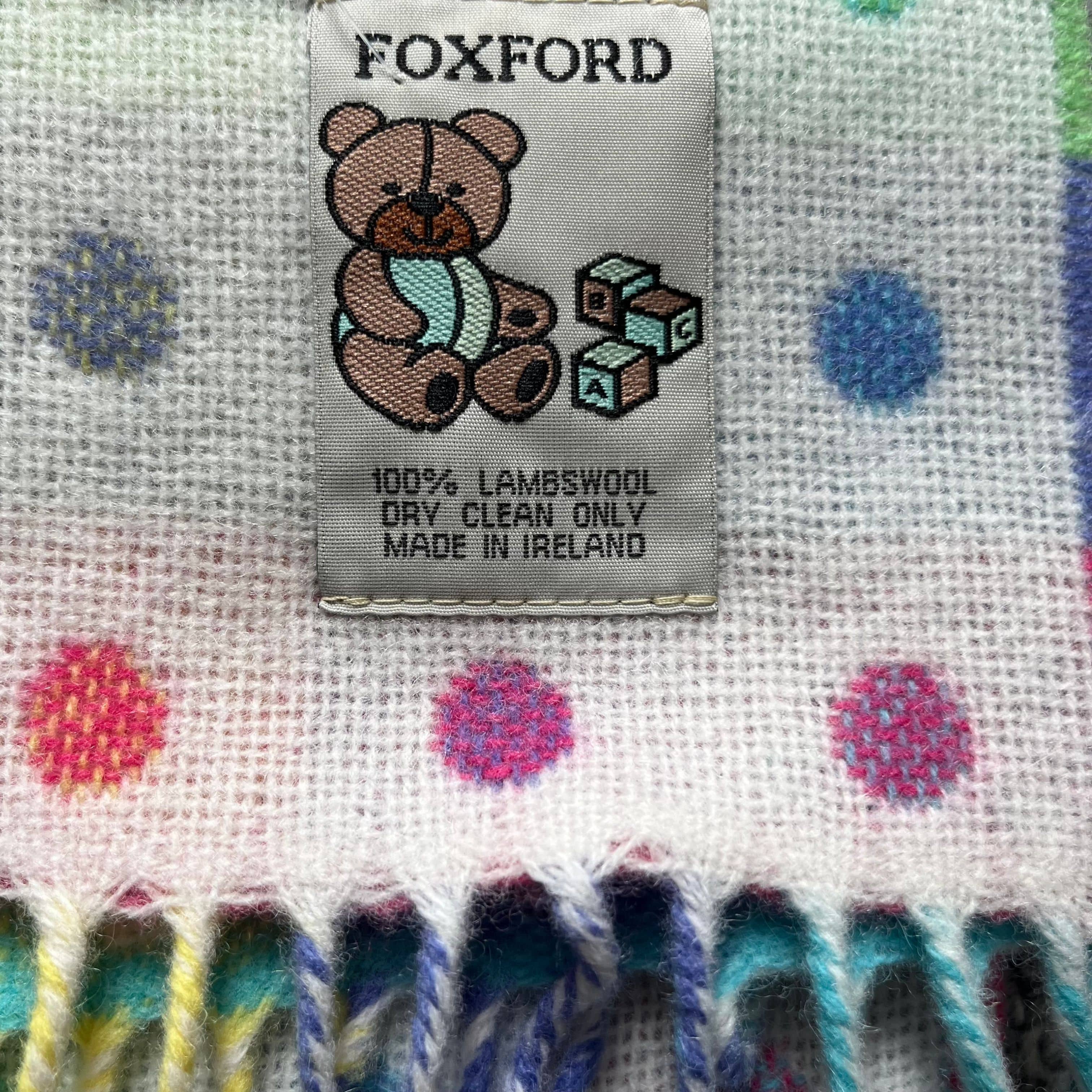 Foxford Baby Rainbow | 100% Lambswool Baby Blanket