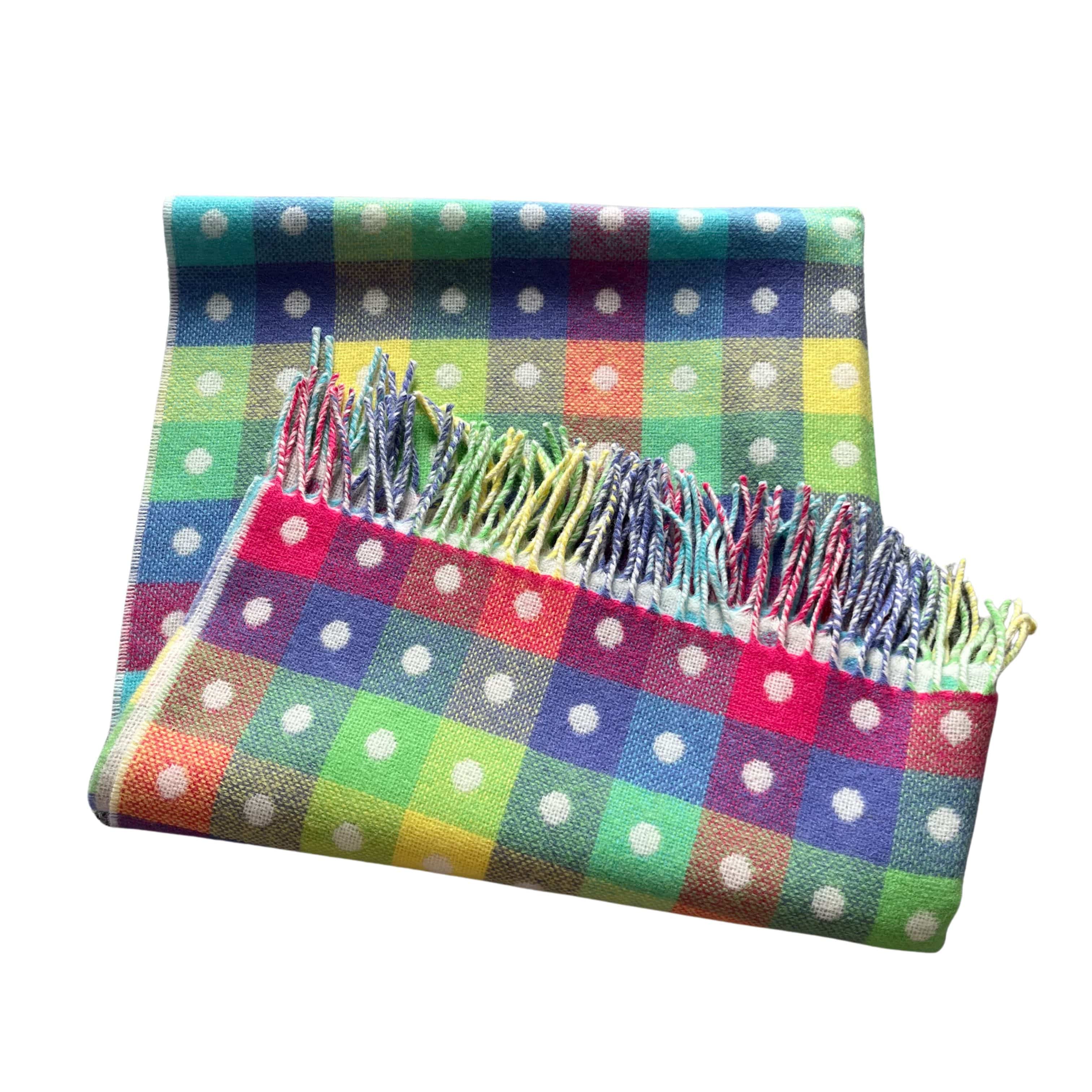 Foxford Baby Rainbow | 100% Lambswool Baby Blanket