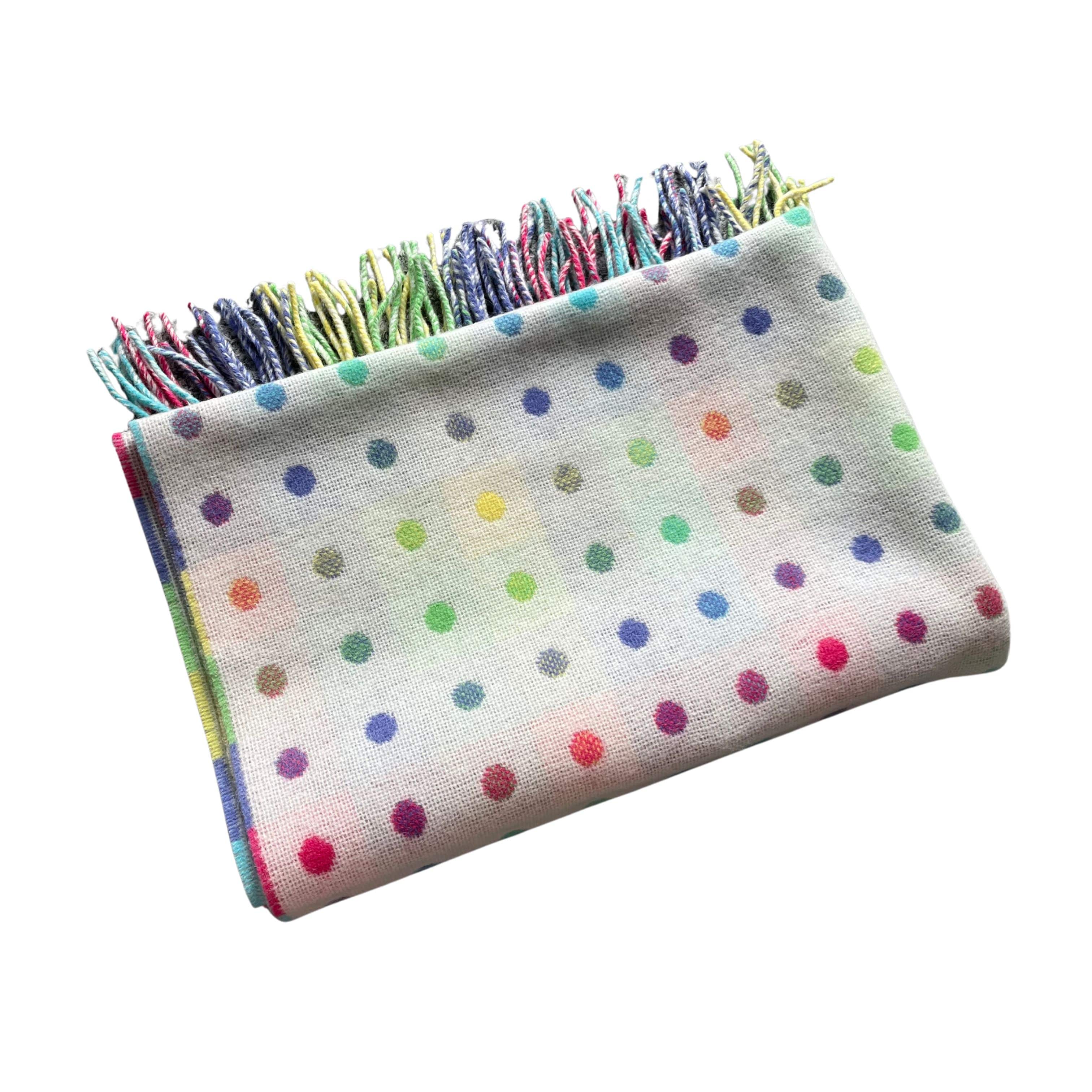 Foxford Baby Rainbow | 100% Lambswool Baby Blanket