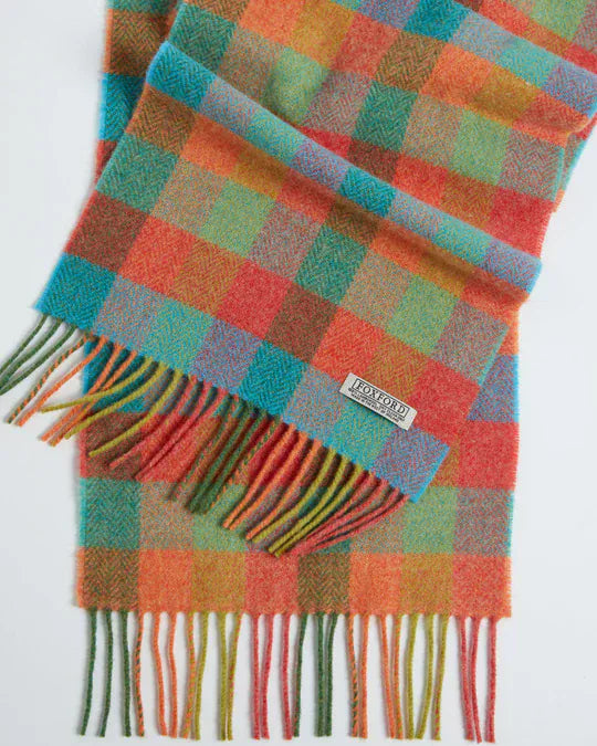 Foxford Scarves Scarf 100% Lambswool Scarf | Multi-Colour