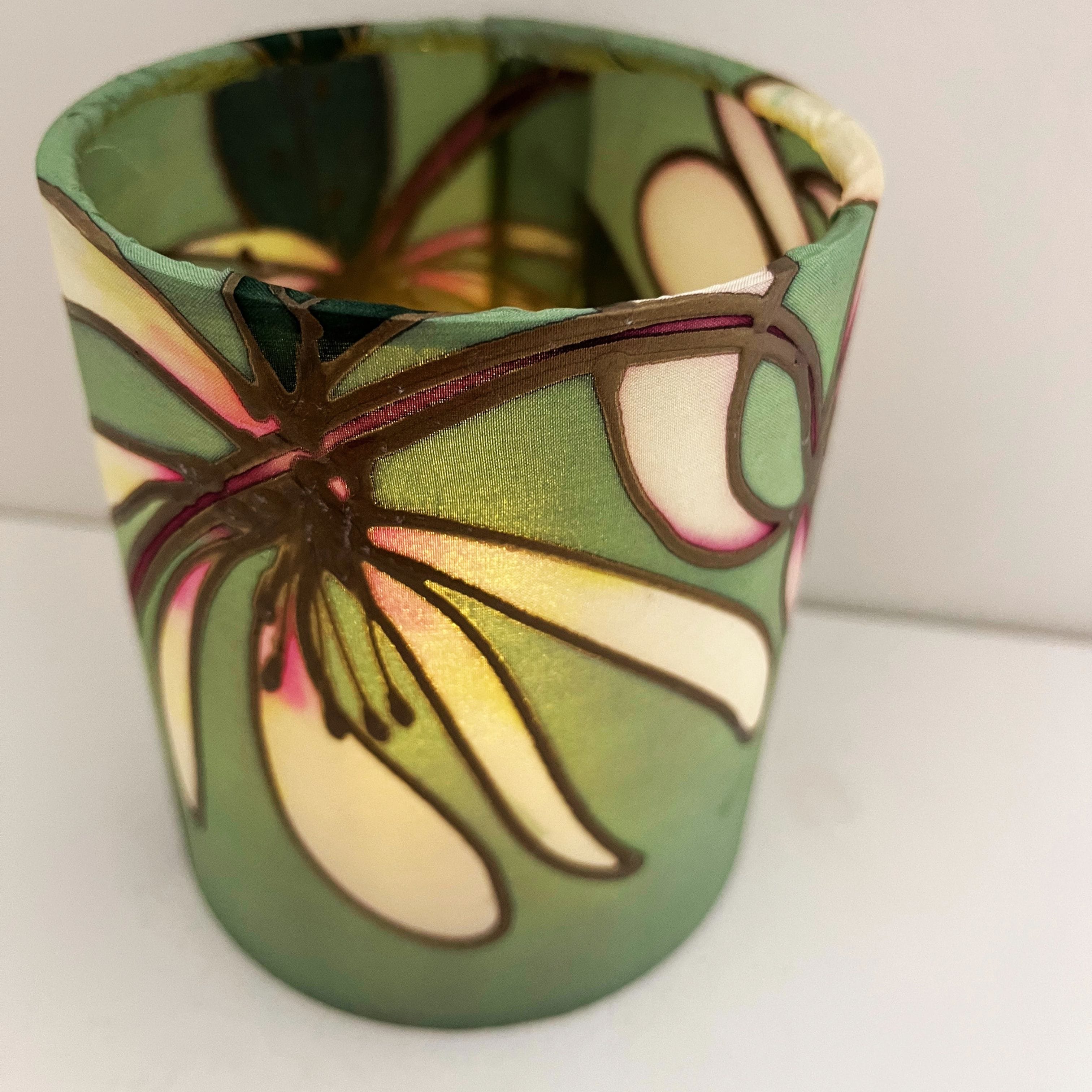 Honeysuckle Green | Silk Tealight Holder