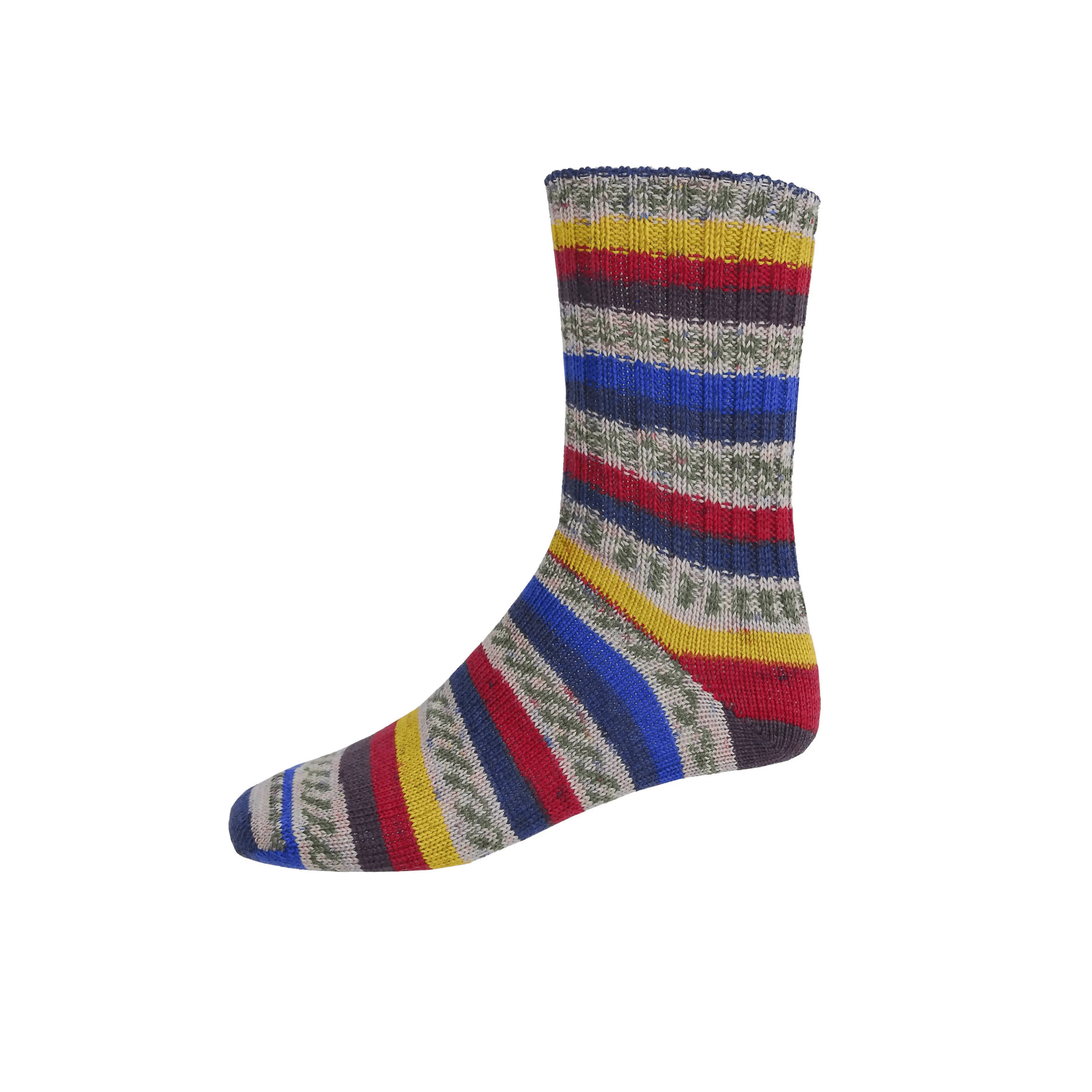 Grange Craft Fair Isle Socks | Lagoon