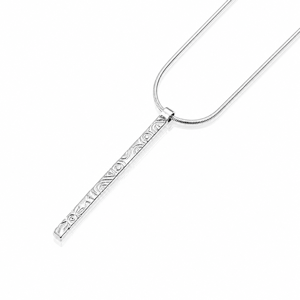 Heaven | Sterling Silver Bar Pendant Large