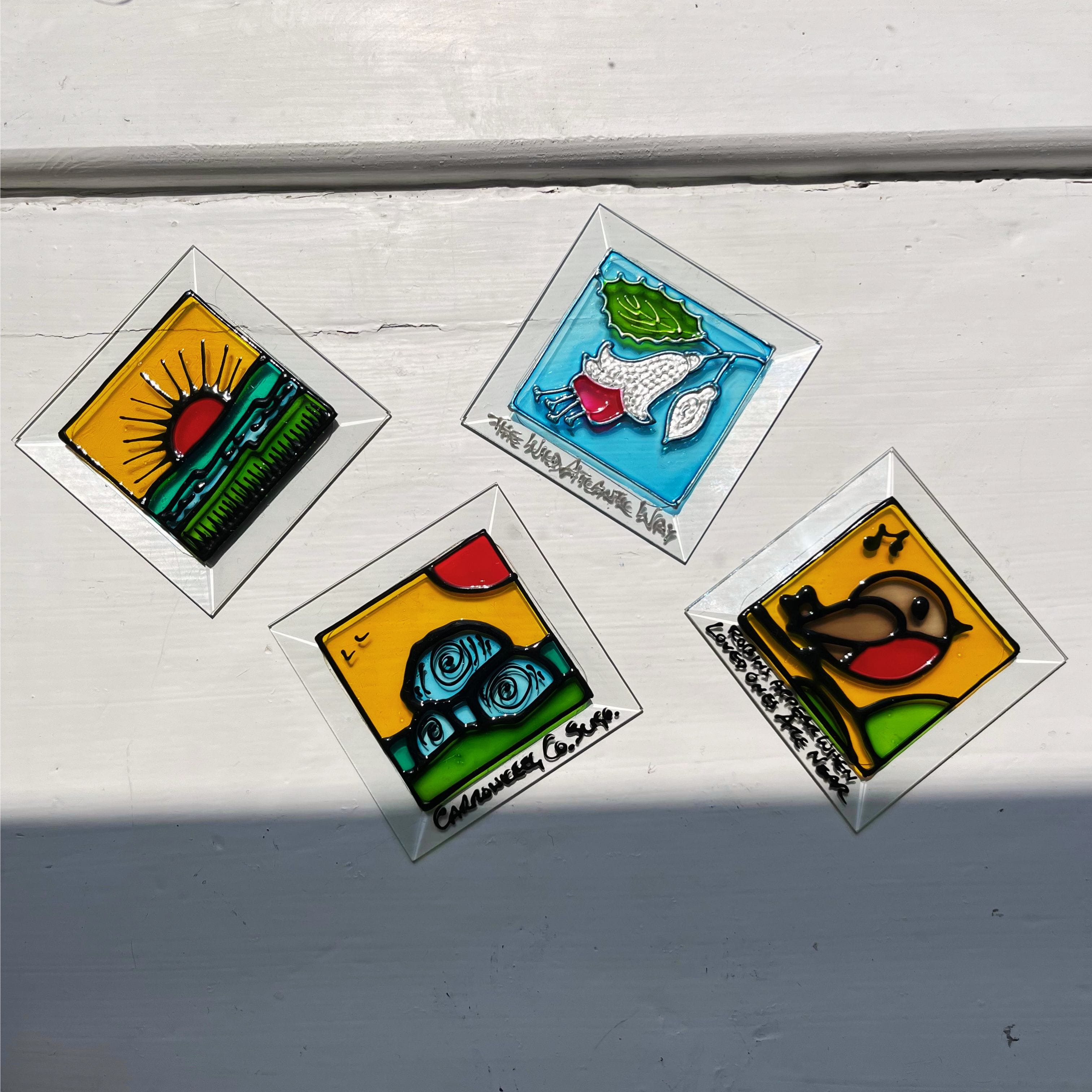 Honor Hales Sunny Scene | Square Suncatcher
