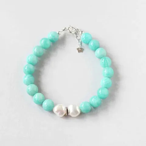 ILgemstones Amazonite | Silver Bracelet