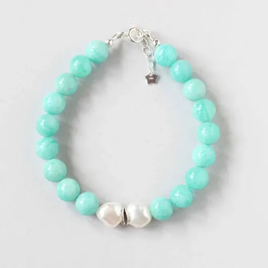 ILgemstones Amazonite | Silver Bracelet