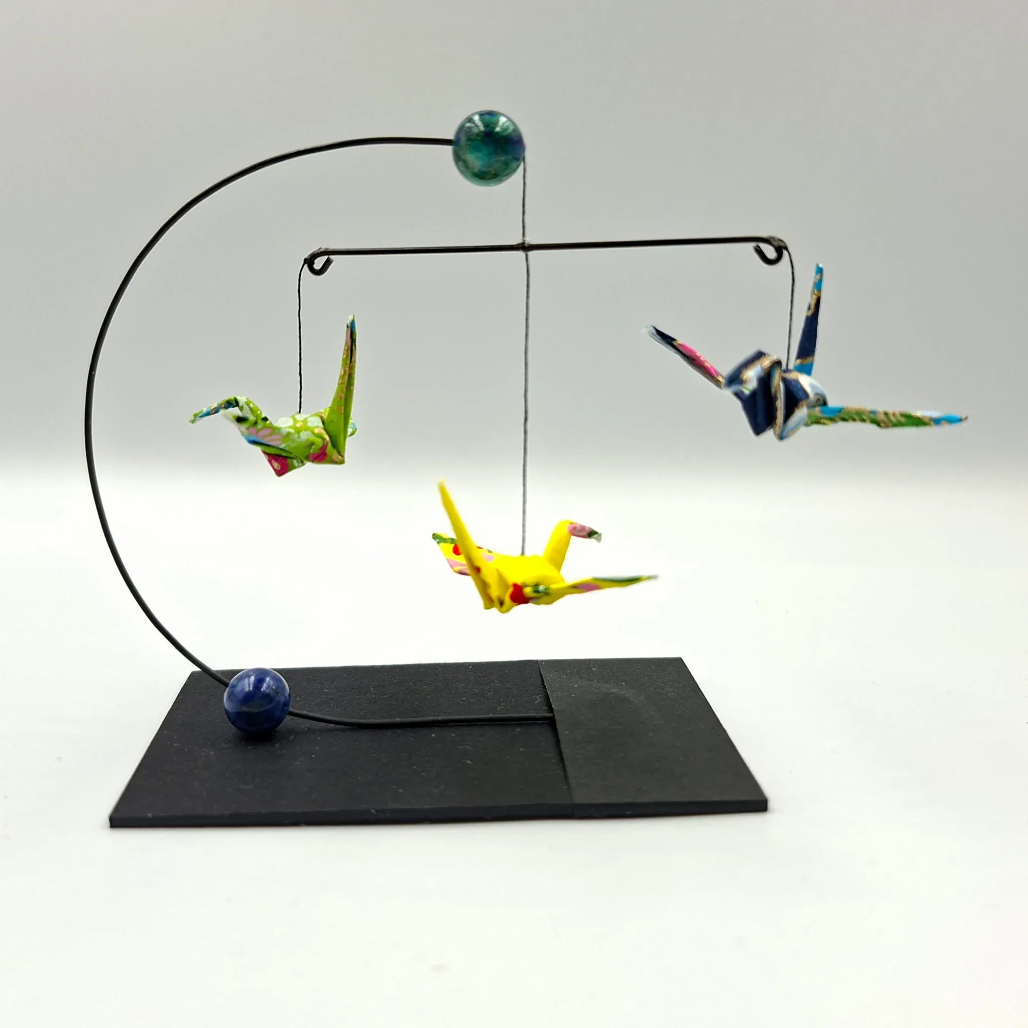 Japanese Papercraft Chrysocolla | Mini Crane Mobile