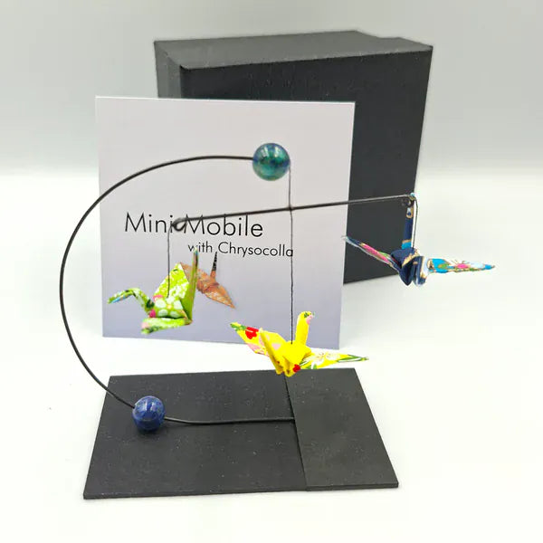 Japanese Papercraft Chrysocolla | Mini Crane Mobile