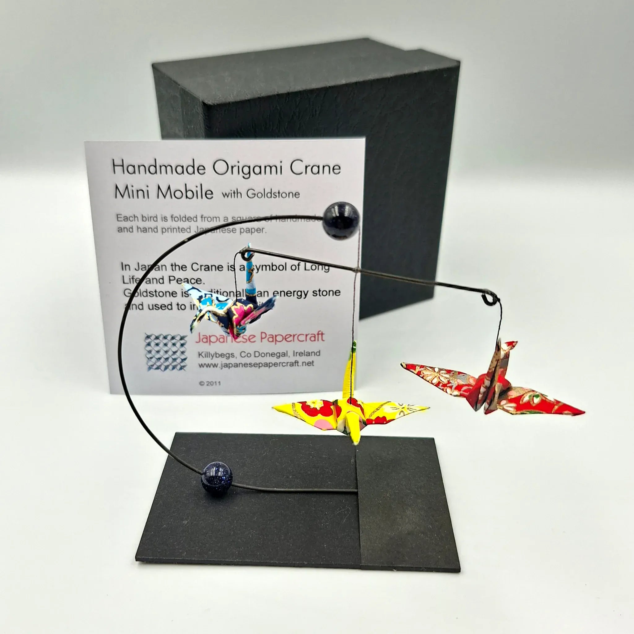 Japanese Papercraft Goldstone | Mini Crane Mobile