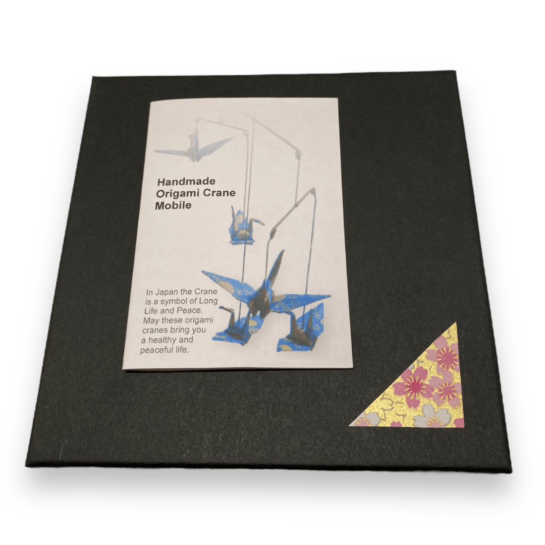 Japanese Papercraft Handmade Origami | Pink & Gold Crane Mobile