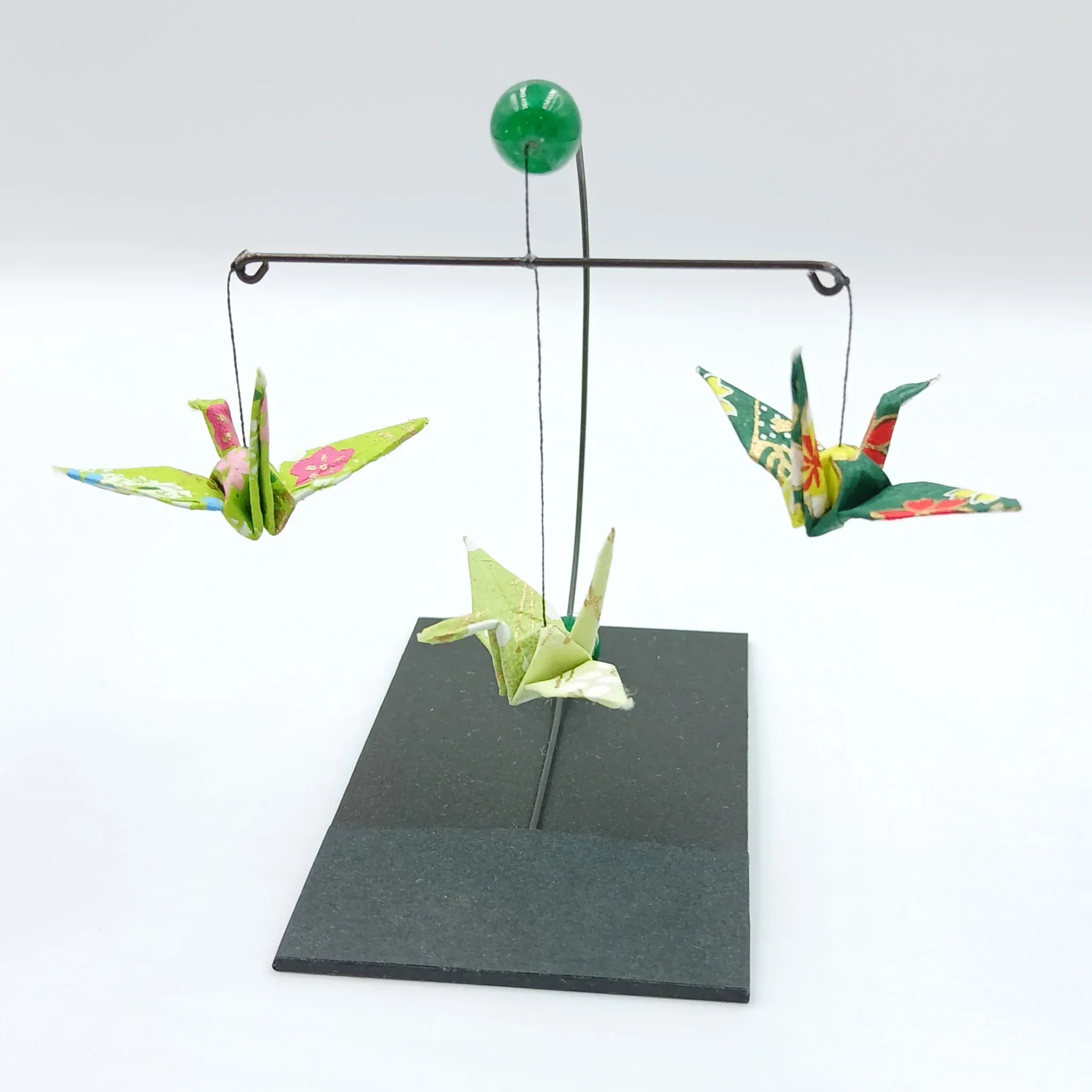 Japanese Papercraft Jade | Mini Crane Mobile