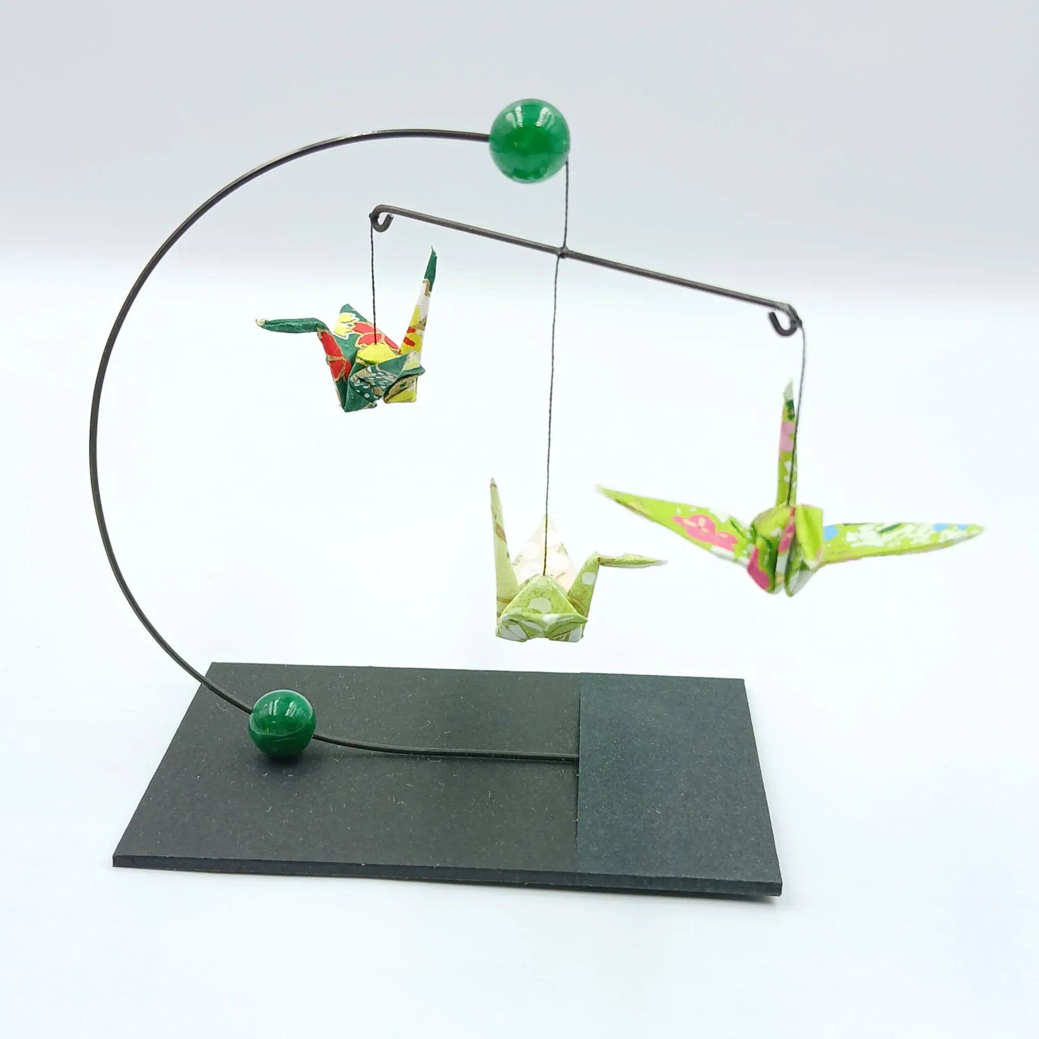Japanese Papercraft Jade | Mini Crane Mobile