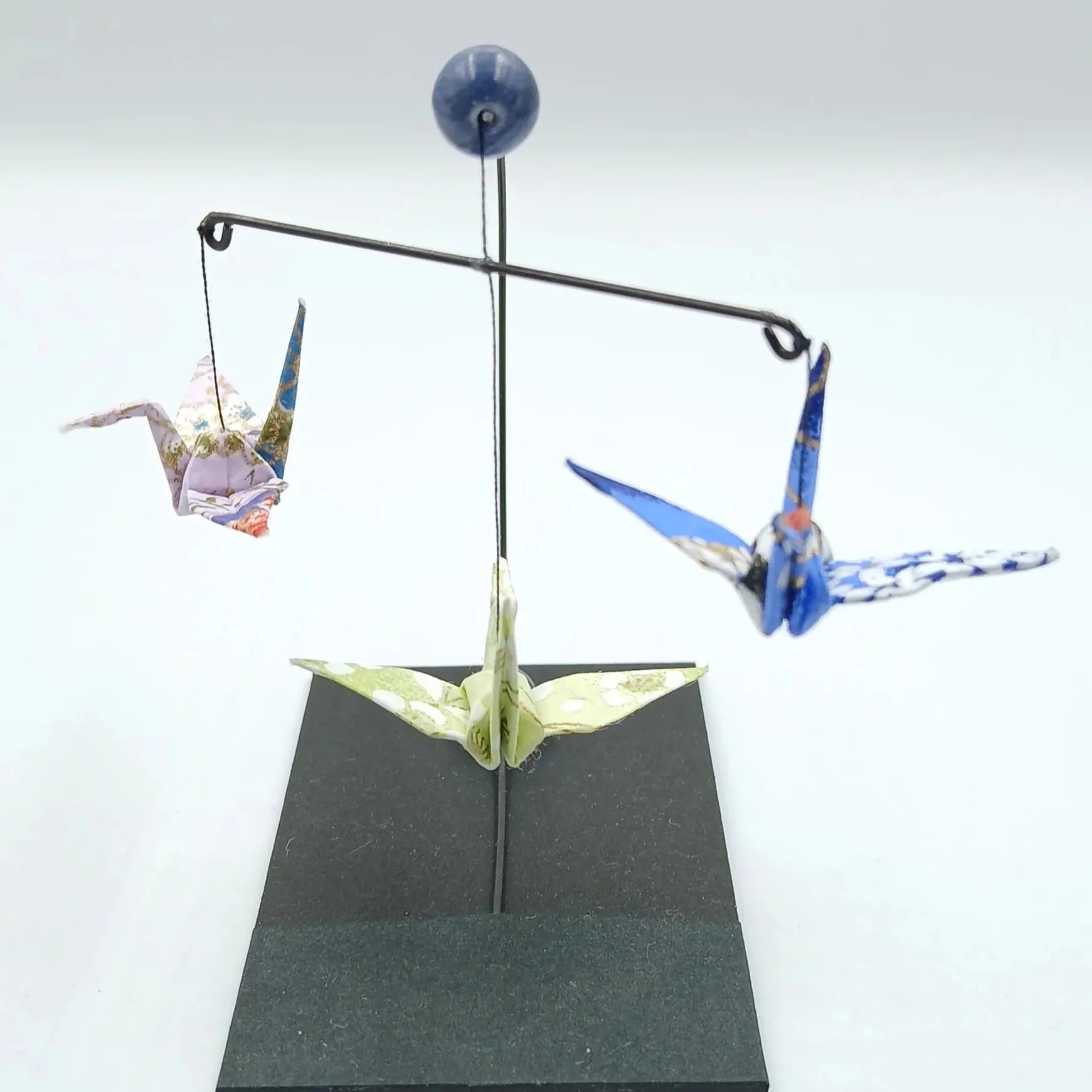 Japanese Papercraft Sodalite | Mini Crane Mobile