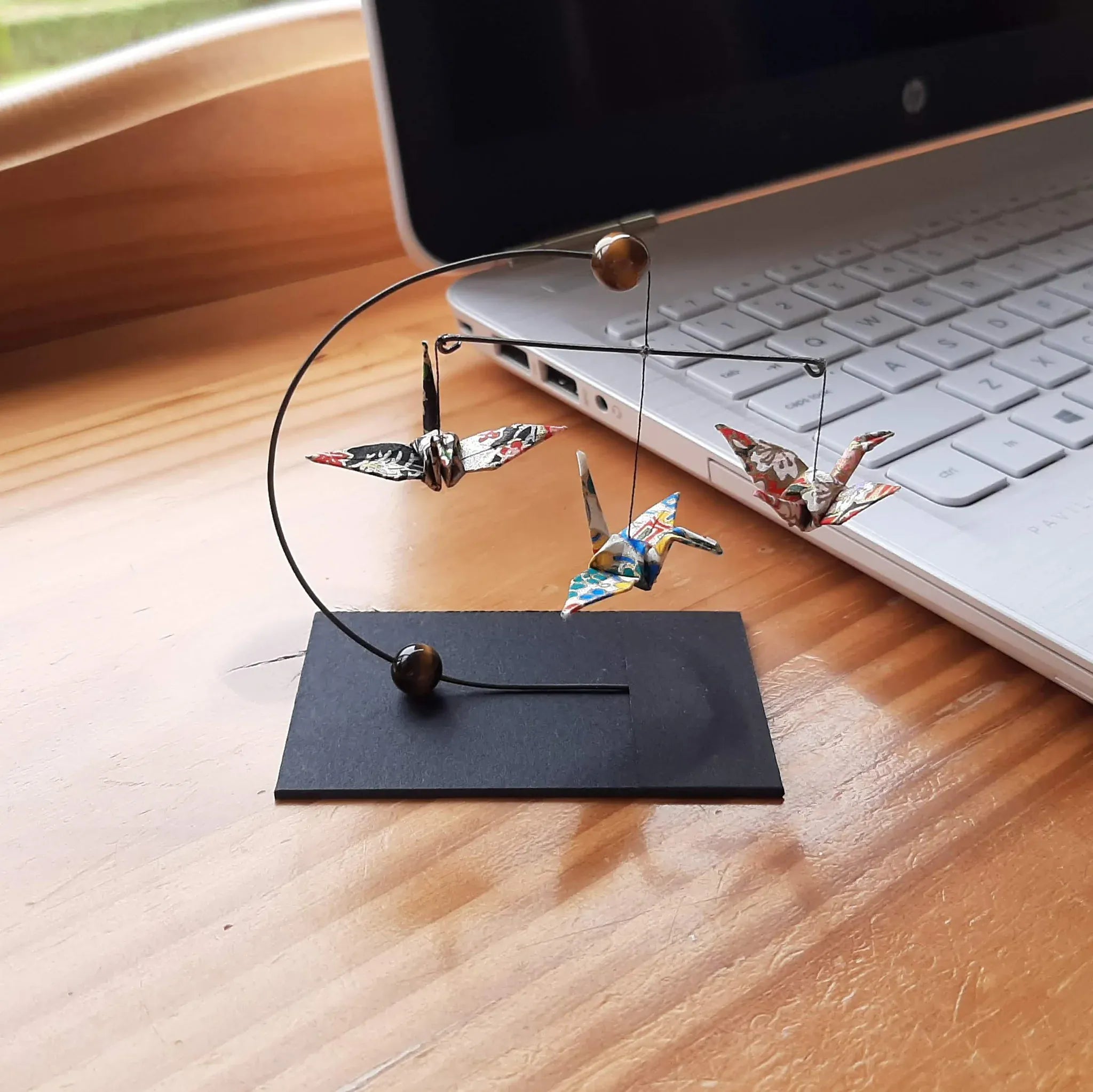 Japanese Papercraft Tiger Eye | Mini Crane Mobile