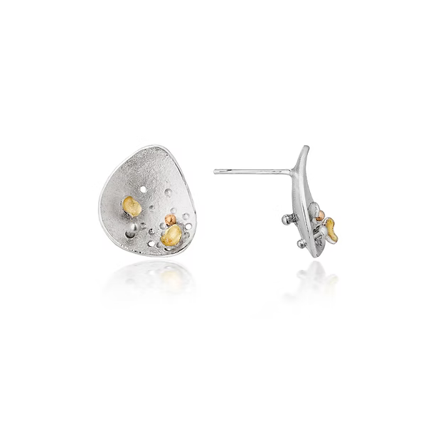 Jill Graham Earrings Dusk | Sterling Silver & Gold Studs