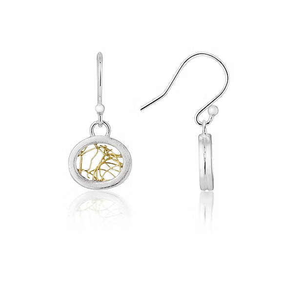 Jill Graham Earrings Eternal | Sterling Silver & Gold Drop Earrings