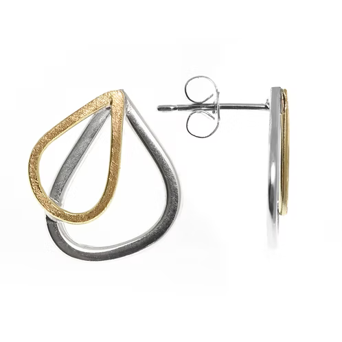 Jill Graham Earrings Wings | Sterling Silver & Gold Studs