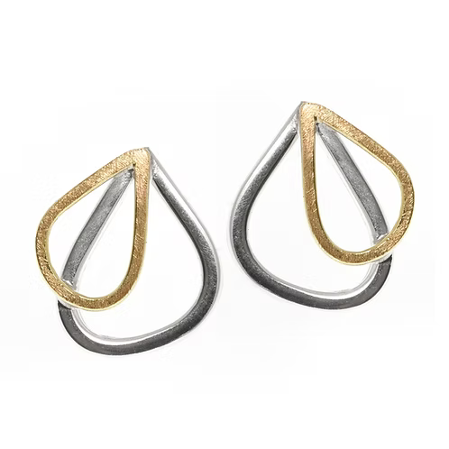 Jill Graham Earrings Wings | Sterling Silver & Gold Studs